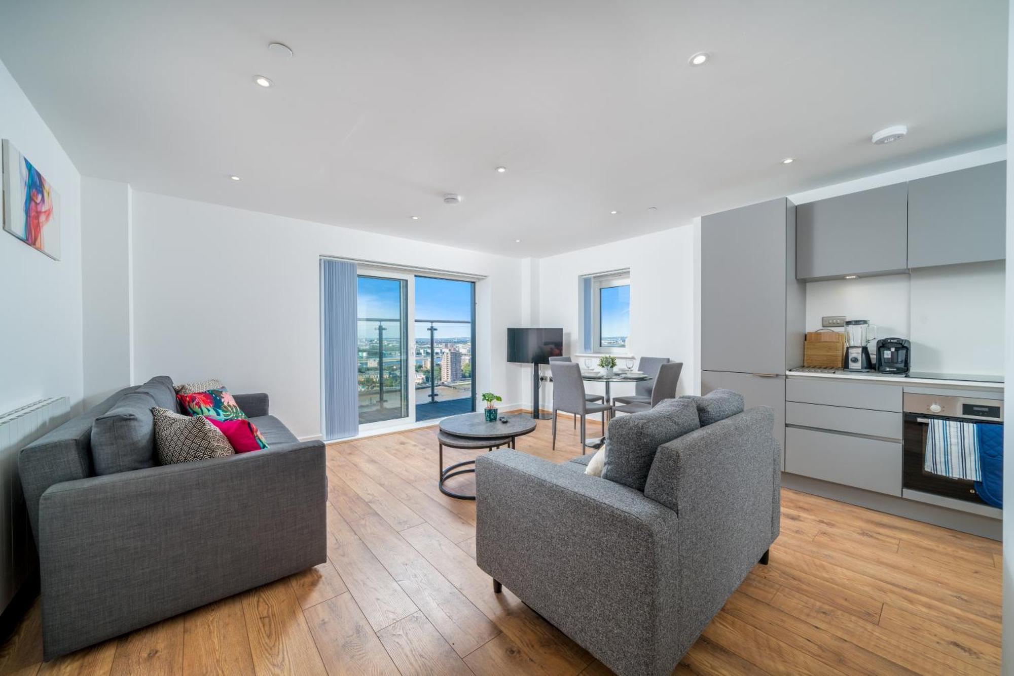 Skyvillion - London River Thames Top Floor Apartments By Woolwich Ferry, Mins To London Excel, O2 Arena , London City Airport With Parking 外观 照片